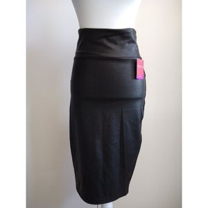 Shaping Spanx Faux Leather Skirt Large NWT